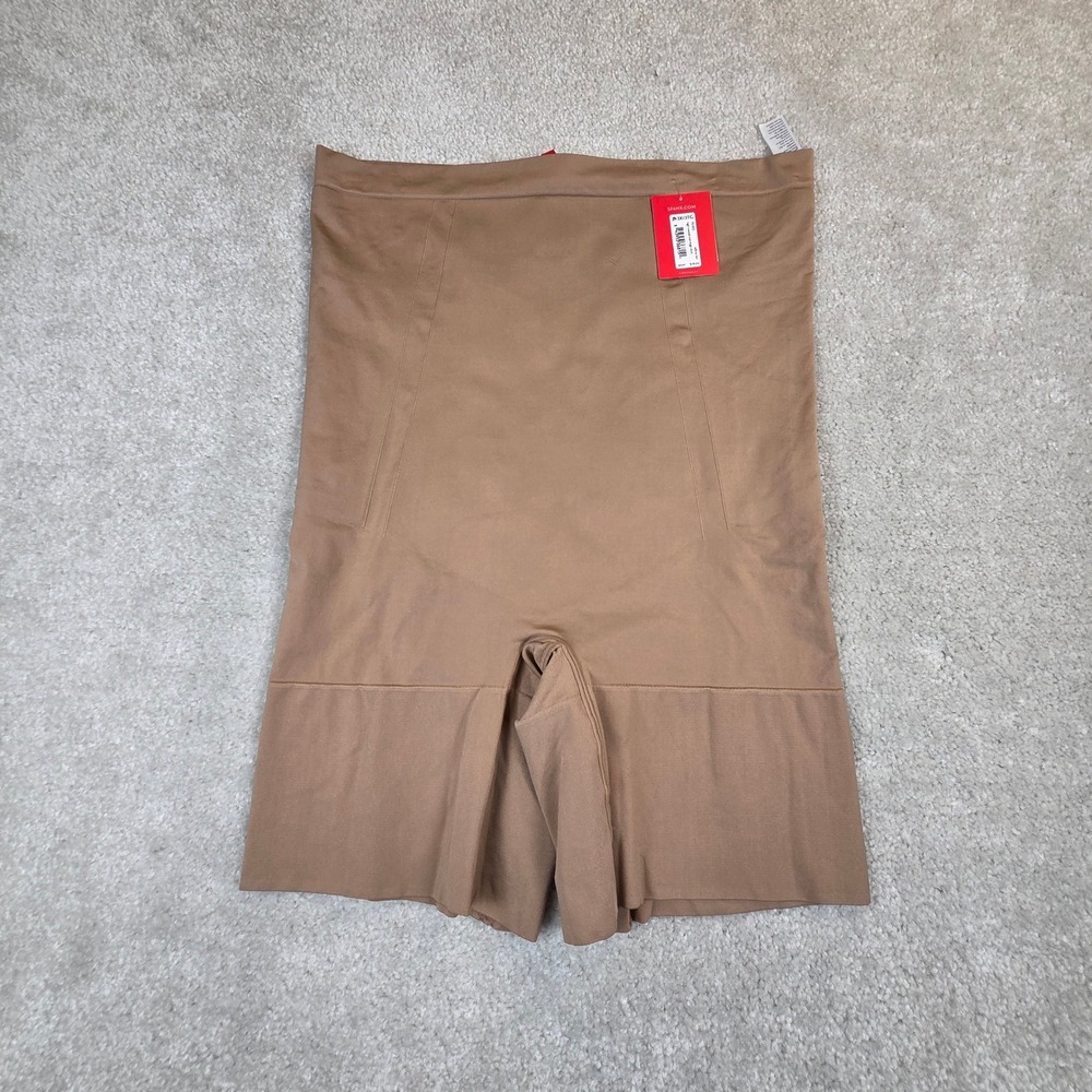 Spanx Shapewear High-Waisted Mid-Thigh Short Cafe Au Lait Women's 3X NWT